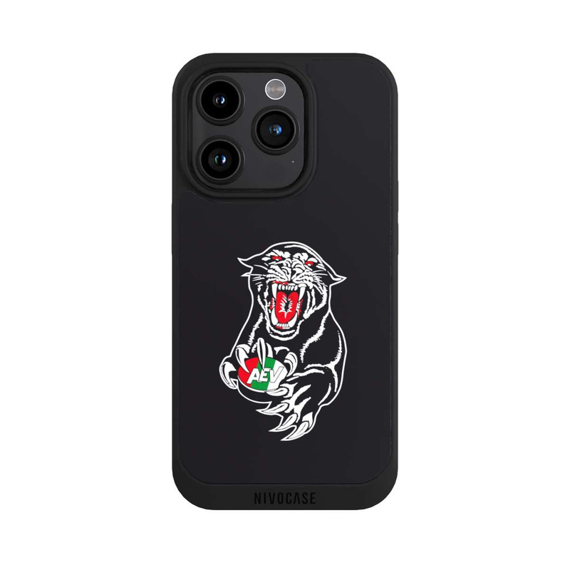iPhone 15 Pro NIVOpure Augsburger Panther Logo noir