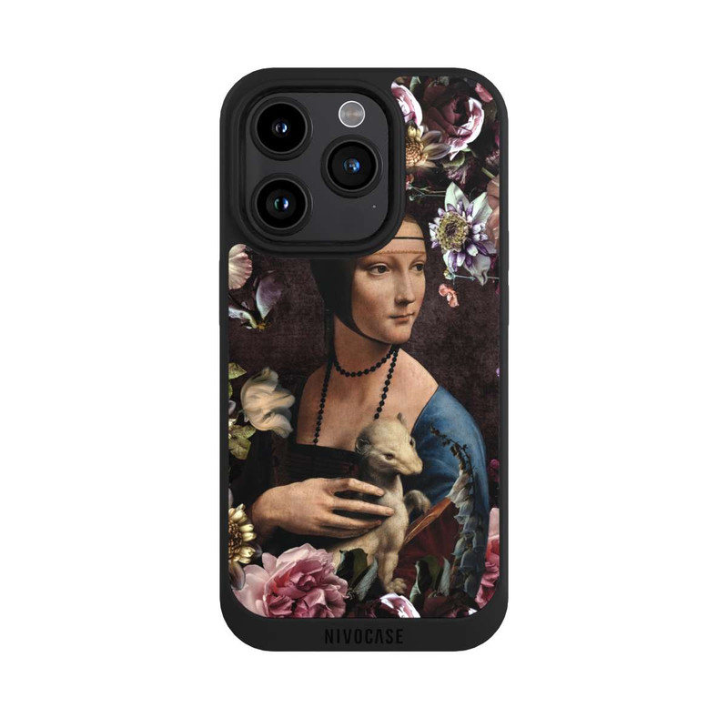 iPhone 15 Pro NIVOpure Dame mit dem Hermelin Rosen