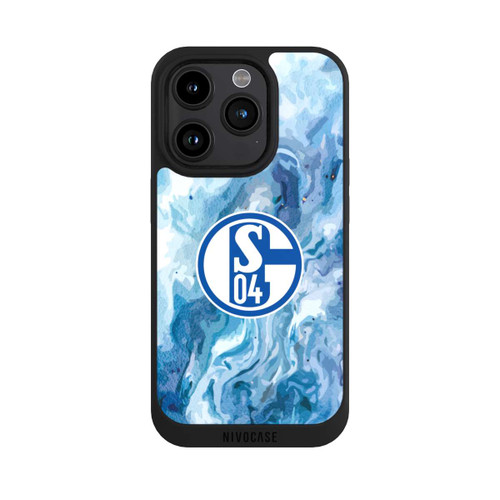 Apple iPhone 15 Pro NIVOpure Schalke 04 Flüssig Blau