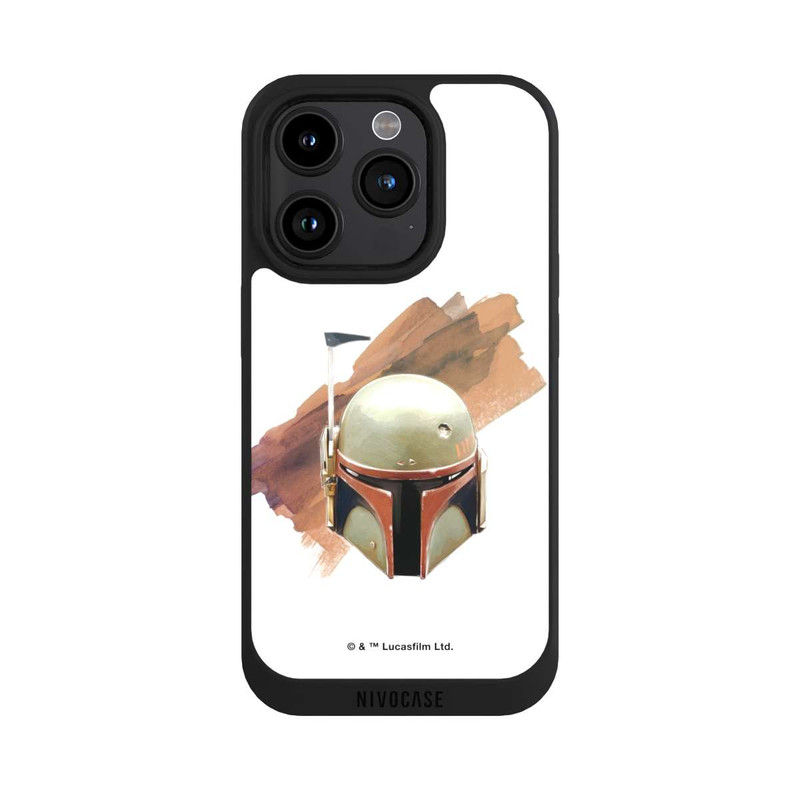 iPhone 15 Pro NIVOpure Boba Fett Helm Weiß