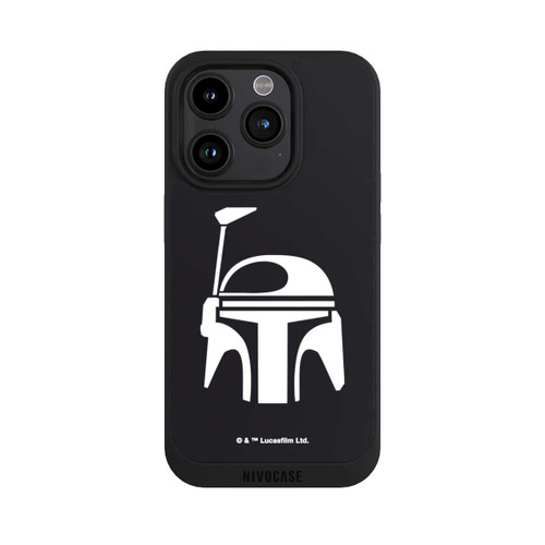 Apple iPhone 15 Pro NIVOpure Casque Boba Fett Noir