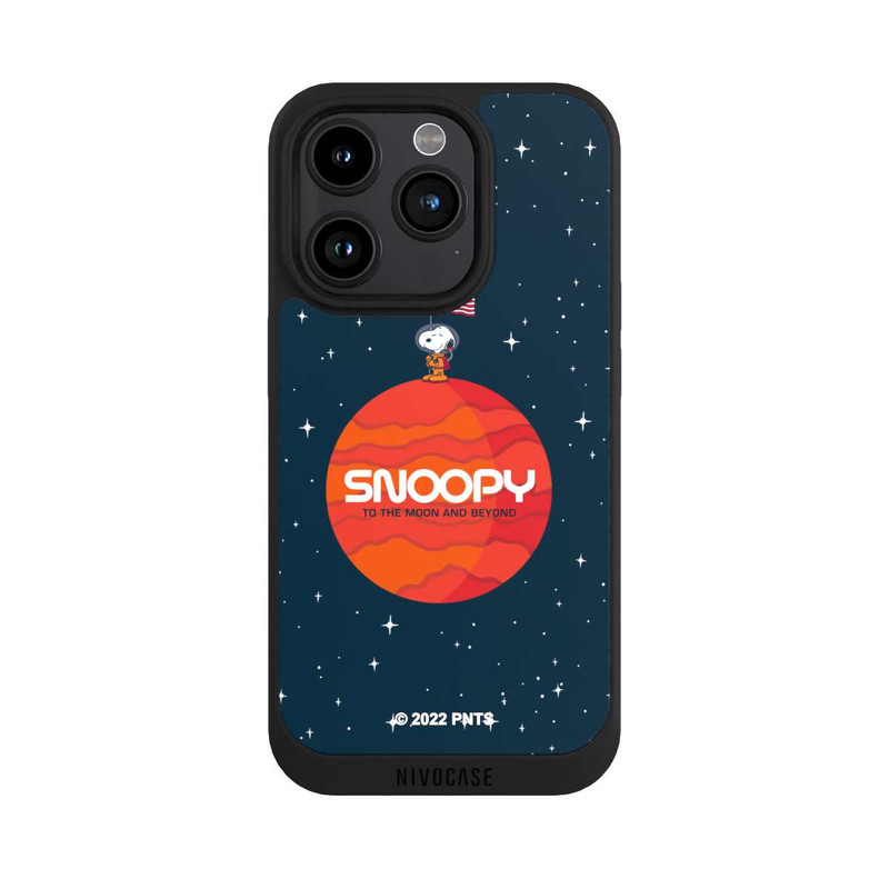 iPhone 15 Pro NIVOpure Snoopy Weltraumreisender Orange