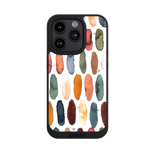 Apple iPhone 15 Pro NIVOpure Traits d'aquarelle Minéral Terracotta