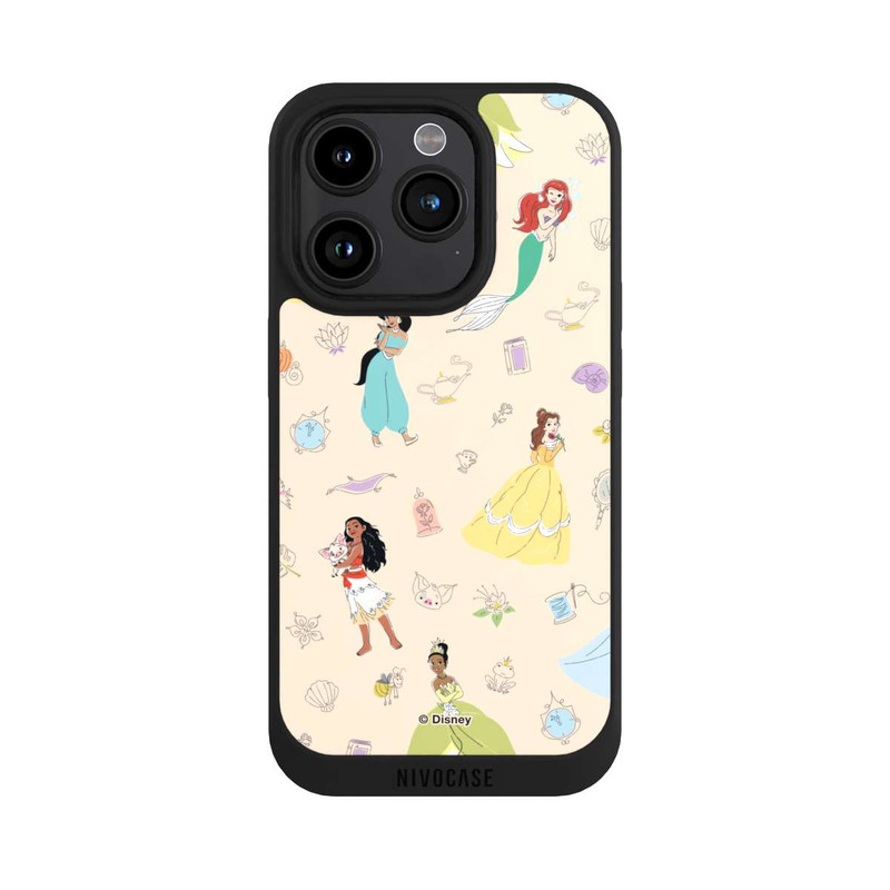 iPhone 15 Pro NIVOpure Princess Pattern Beige Disney Princess