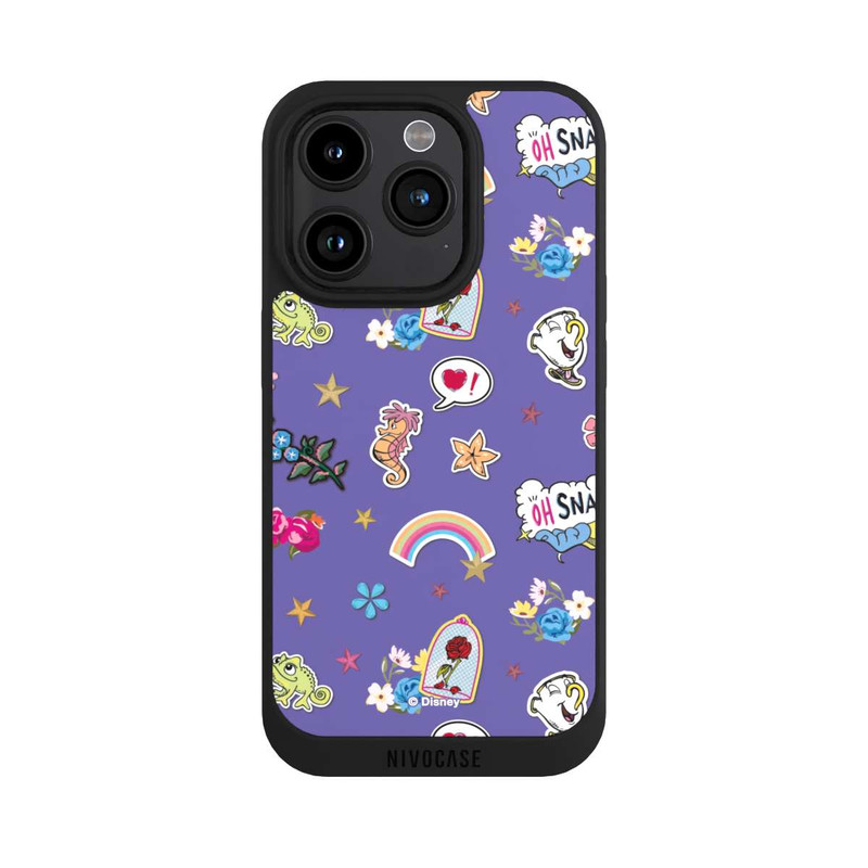 iPhone 15 Pro NIVOpure Princess Pattern Purple Disney Princess