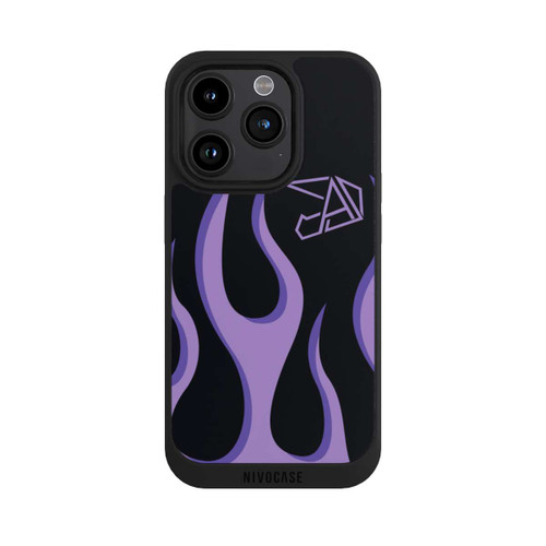 Apple iPhone 15 Pro NIVOpure Violette Flammen