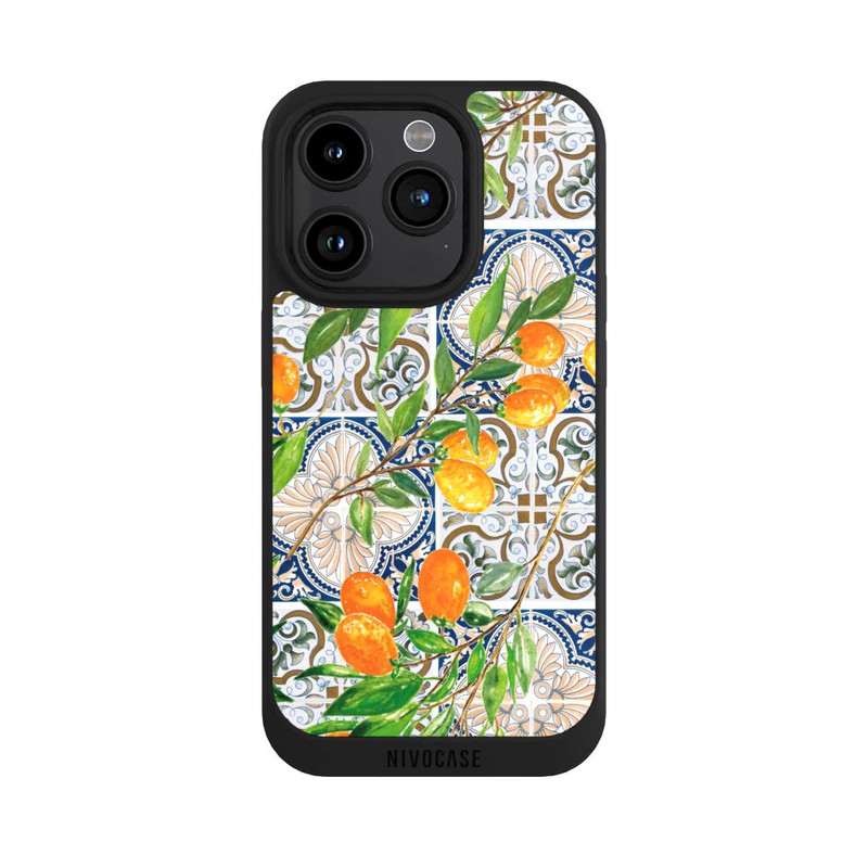 iPhone 15 Pro NIVOpure Greek oranges pattern