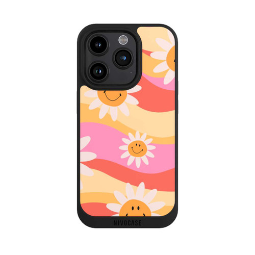 Apple iPhone 15 Pro NIVOpure Retro Smiles Orange Colorful