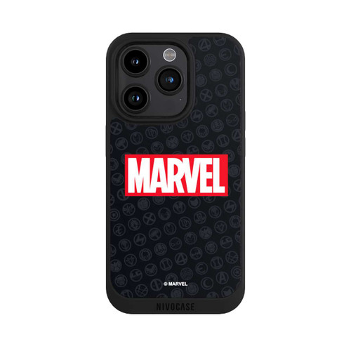 Apple iPhone 15 Pro NIVOpure Marvel Logo Black Red