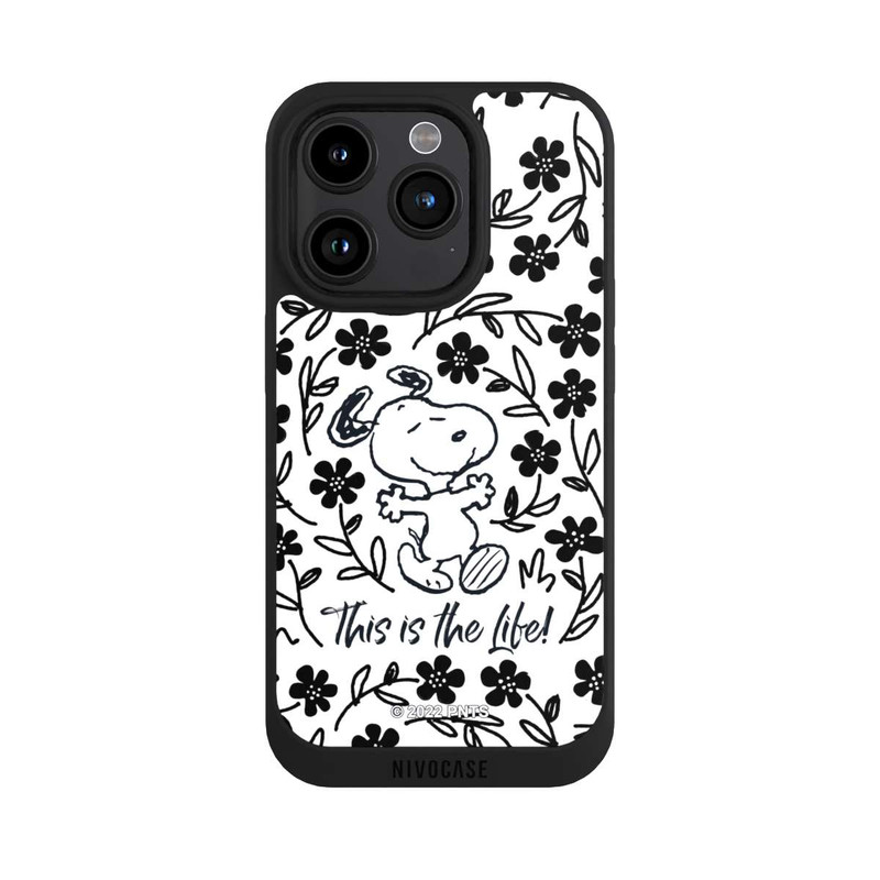 iPhone 15 Pro NIVOpure Snoopy Black and White This Is The Life