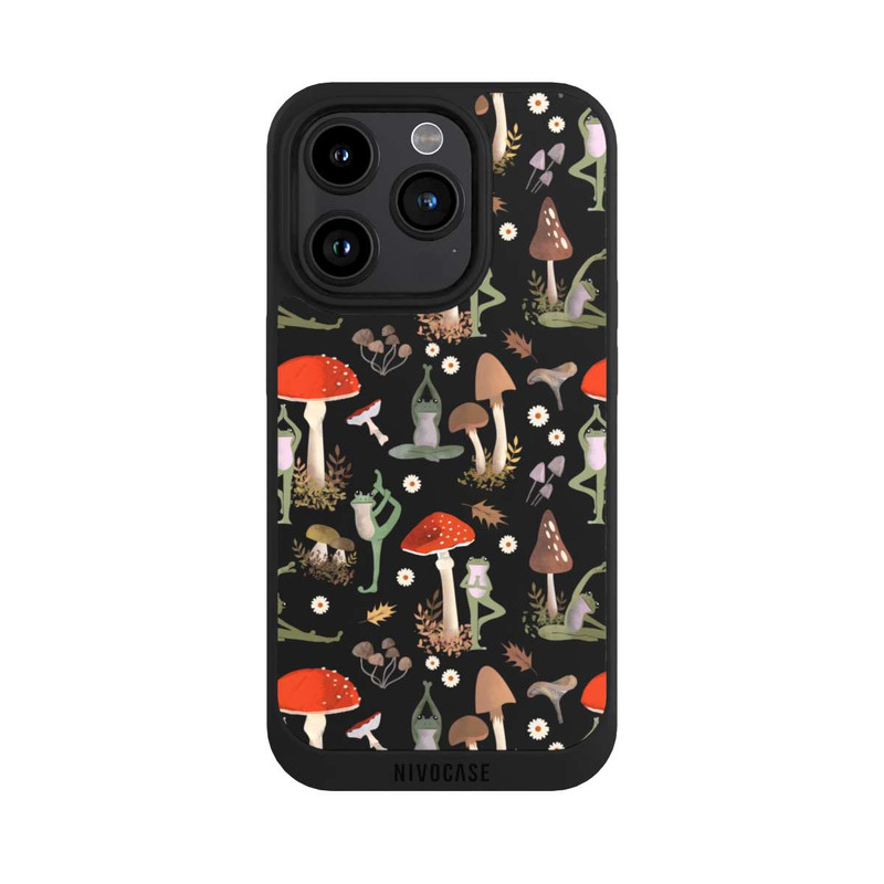 iPhone 15 Pro NIVOpure Yoga Frogs with Mushrooms