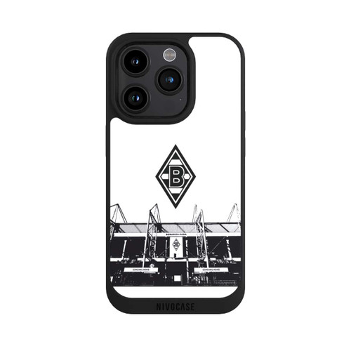 Apple iPhone 15 Pro NIVOpure Borussia-Park Schwarz und Weiß