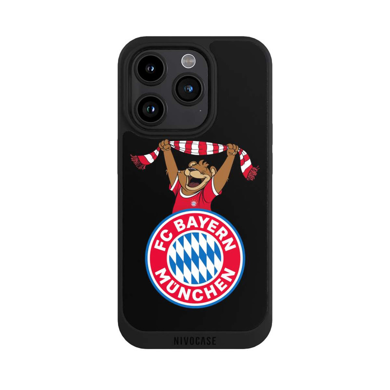 iPhone 15 Pro NIVOpure Bernie Jubel mit Schal Schwarz