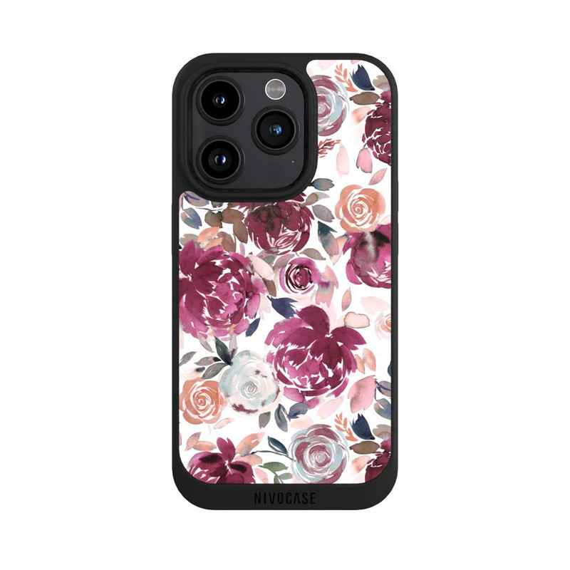iPhone 15 Pro NIVOpure Autumn Peonies and roses Pink