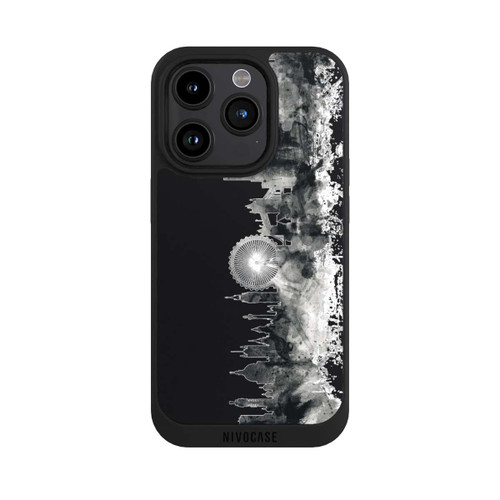 Apple iPhone 15 Pro NIVOpure London Ligne d'horizon BW Noir