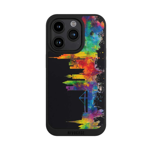 Apple iPhone 15 Pro NIVOpure Ligne d'horizon de Francfort Allemagne Noir