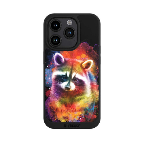 Apple iPhone 15 Pro NIVOpure Joyeux raton laveur noir