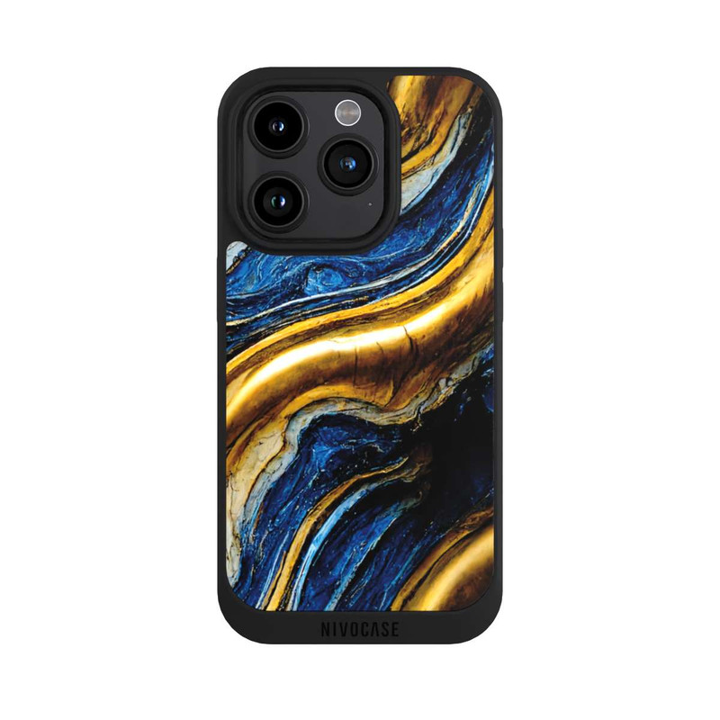 iPhone 15 Pro NIVOpure Royal Blue And Gold Look Structure