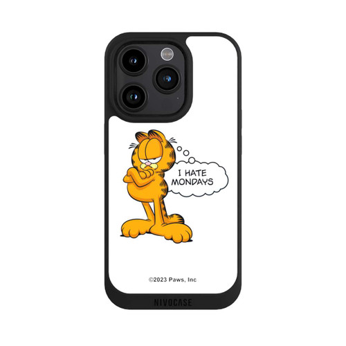 Apple iPhone 15 Pro NIVOpure Garfield I Hate Mondays White