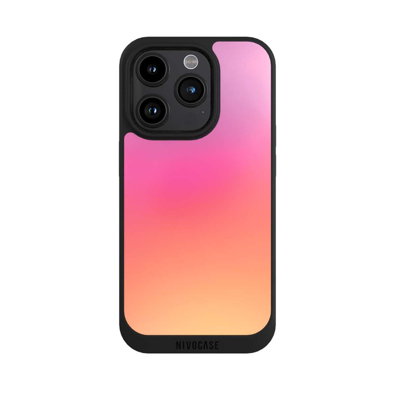 iPhone 15 Pro NIVOpure Pastell Rosa Glitch