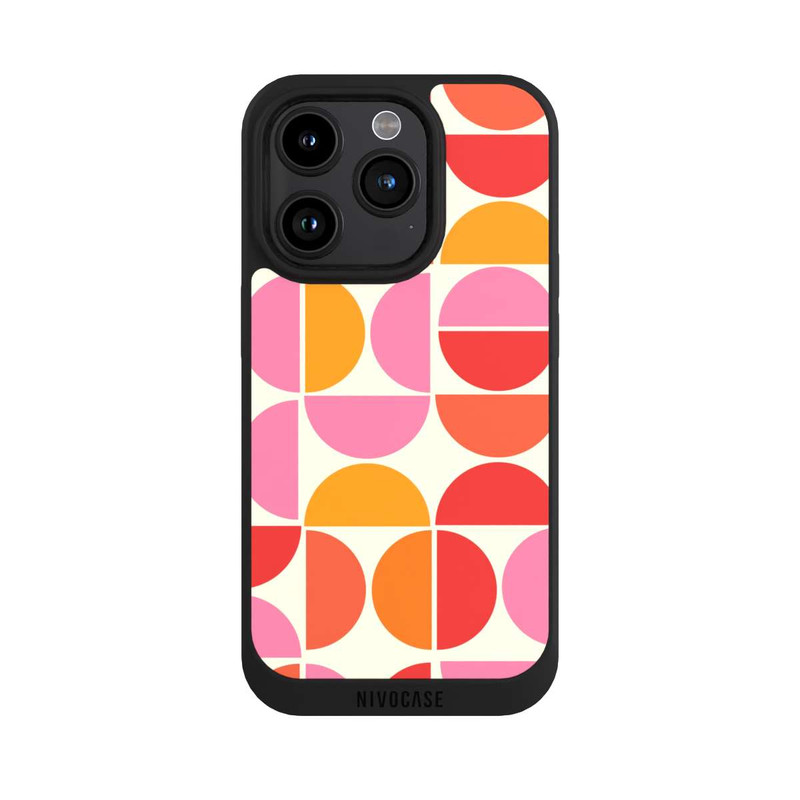 iPhone 15 Pro NIVOpure Retro Trend Pattern Orange