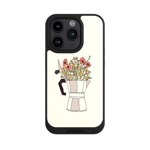 Apple iPhone 15 Pro NIVOpure Fleurs Moka