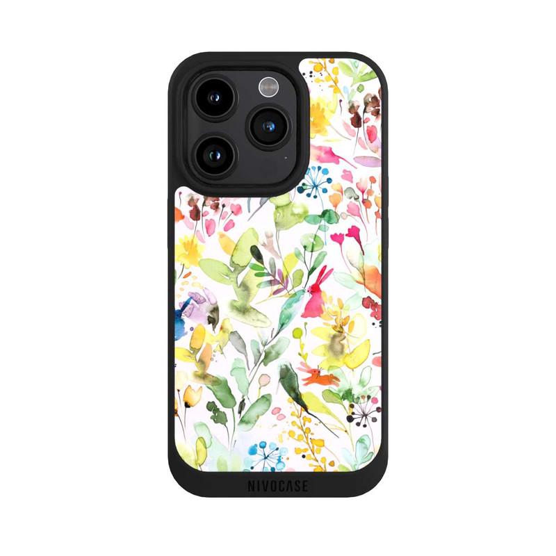 iPhone 15 Pro NIVOpure Wild Flowers Meadow Pink