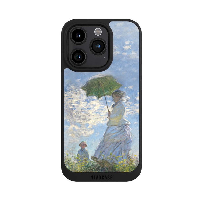 iPhone 15 Pro NIVOpure Frau mit Sonnenschirm - Monet