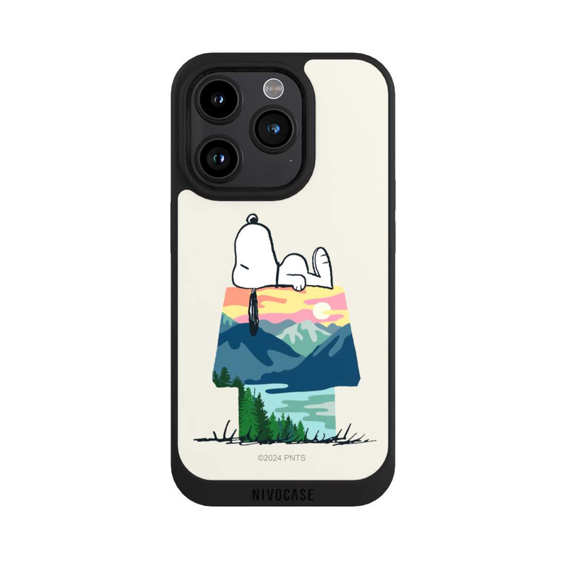iPhone 15 Pro NIVOpure Snoopy Camping Hütte