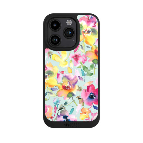 Apple iPhone 15 Pro NIVOpure Artistique été floral psychédélique