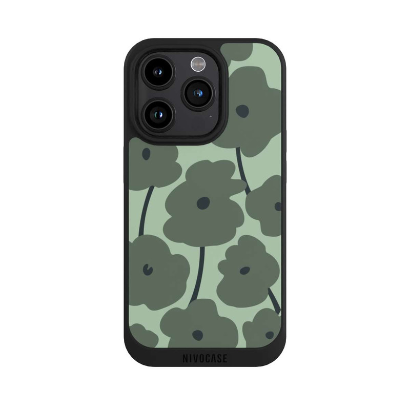 iPhone 15 Pro NIVOpure Minimalistic Flowers Green