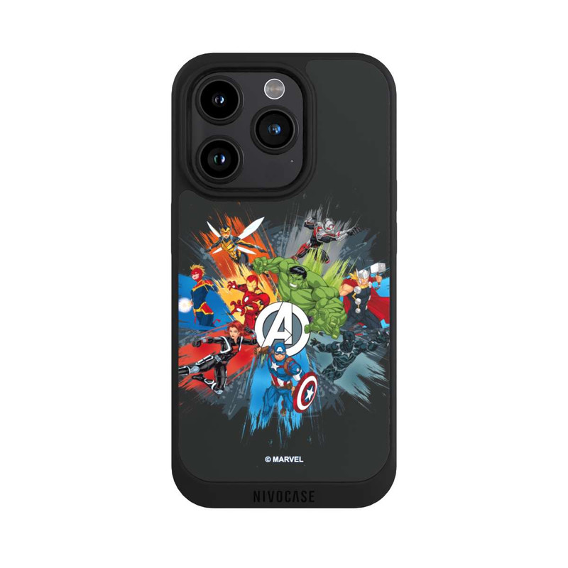 iPhone 15 Pro NIVOpure Marvel's Avengers Black