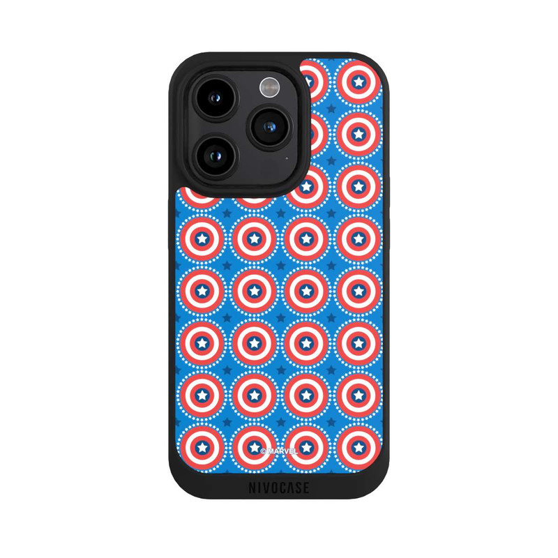 iPhone 15 Pro NIVOpure Captain American Shield Pattern