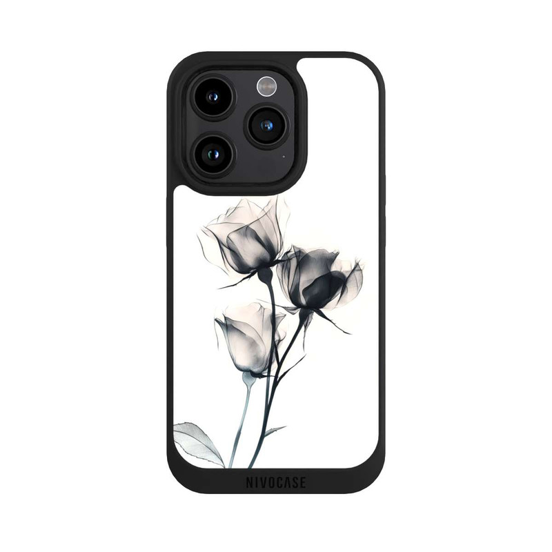 iPhone 15 Pro NIVOpure Schwarze Blume