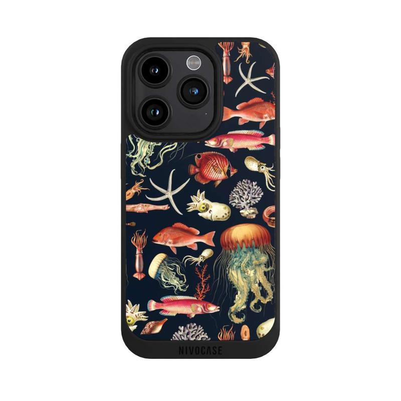 iPhone 15 Pro NIVOpure Tiefseefisch Muster