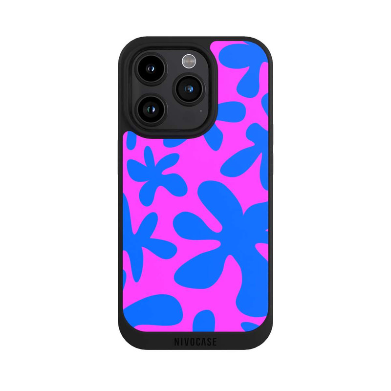 iPhone 15 Pro NIVOpure Dopamin Flowers Blue