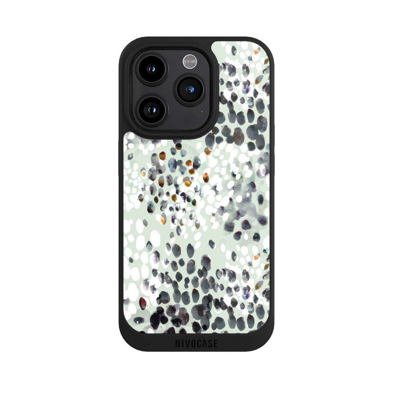 iPhone 15 Pro NIVOpure Modern Splash Pattern on Green