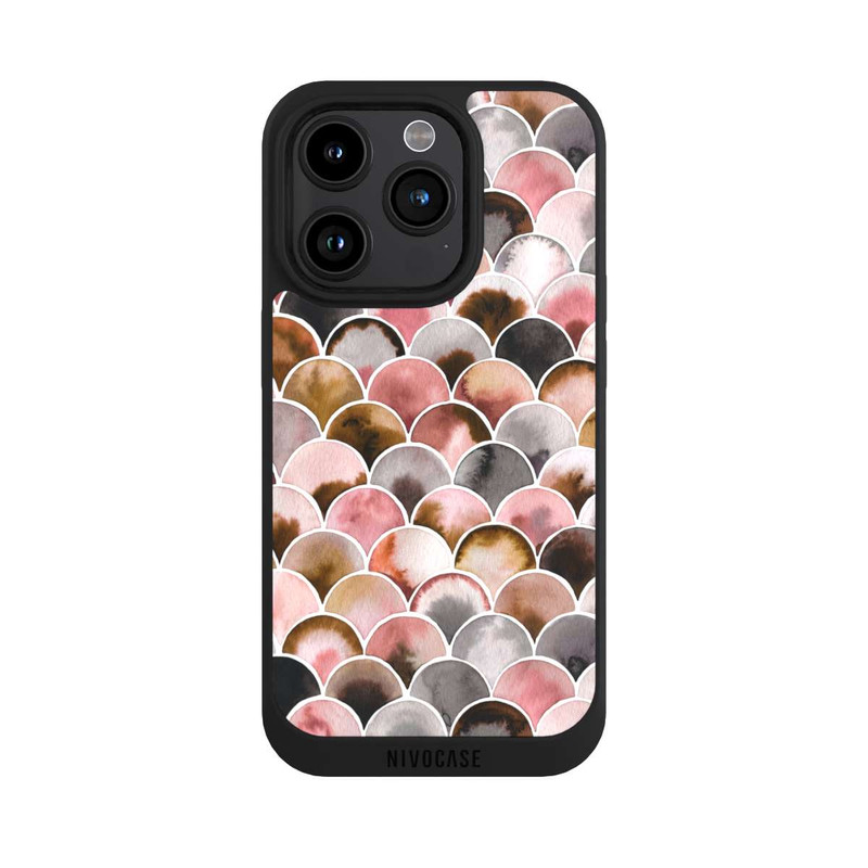 iPhone 15 Pro NIVOpure Japandi Scales Pink Brown