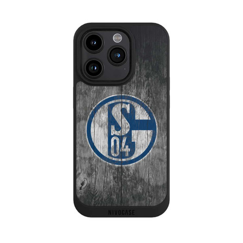 Apple iPhone 15 Pro NIVOpure Schalke 04 Holz Look