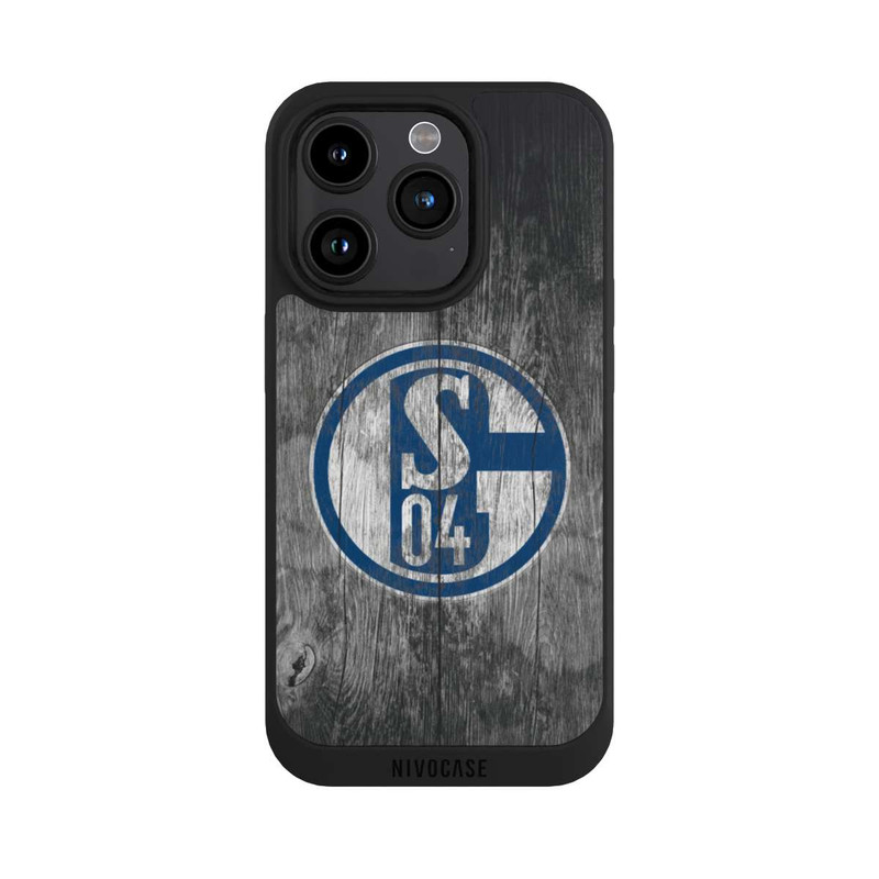 iPhone 15 Pro NIVOpure Schalke 04 Holz Look