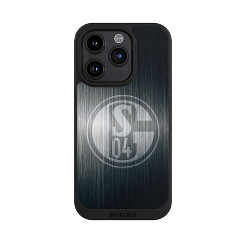 Apple iPhone 15 Pro NIVOpure Schalke 04 Metall Look