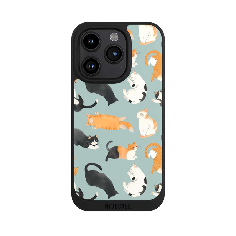 iPhone 15 Pro NIVOpure Cats Pattern