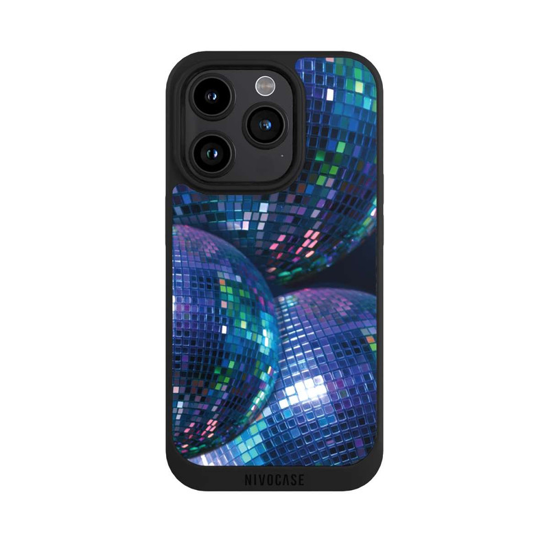 iPhone 15 Pro NIVOpure Disco Ball Blue Black Partytime with KI