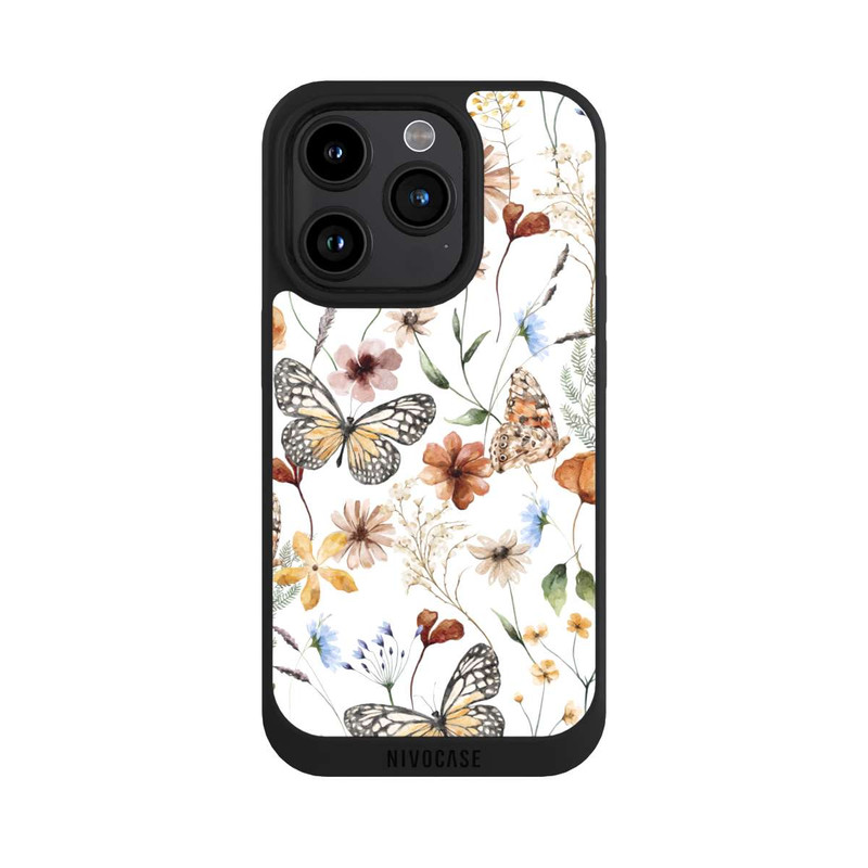 iPhone 15 Pro NIVOpure Wildflowers and Butterflies Pattern