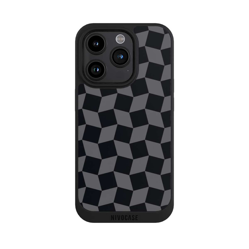iPhone 15 Pro NIVOpure 3D Würfel-Muster Effektt