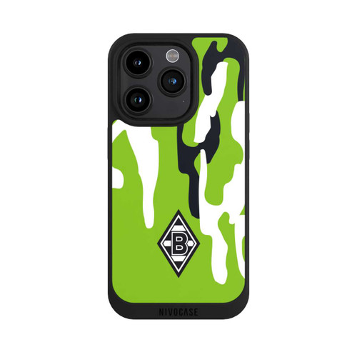 Apple iPhone 15 Pro NIVOpure Borussia Raute Grün Weiß Schwarz