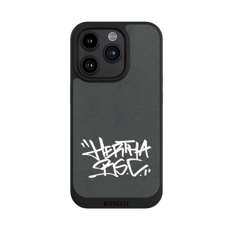 iPhone 15 Pro NIVOpure Hertha BSC Graffiti Grau