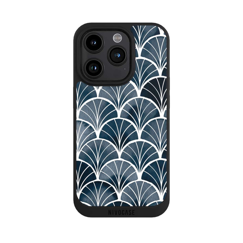iPhone 15 Pro NIVOpure Botanical Breeze Art Deco Grey
