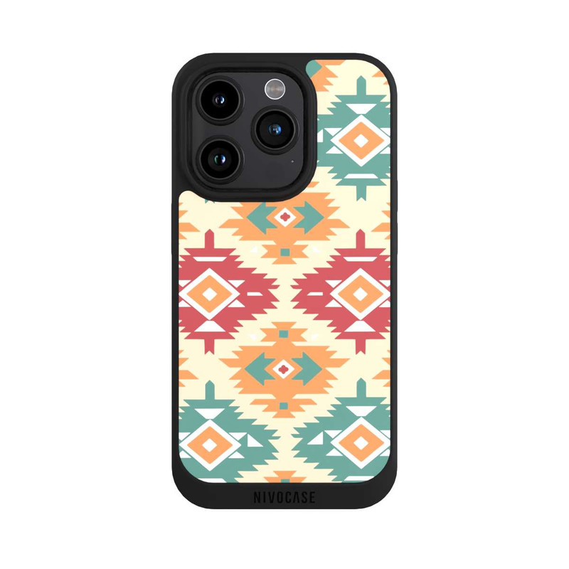 iPhone 15 Pro NIVOpure Modern Tribal Boho Aztec Geometric Design 1