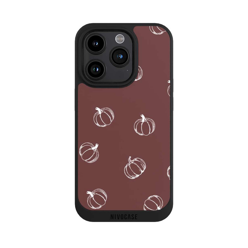 iPhone 15 Pro NIVOpure Pumpkin Season Pattern Brown